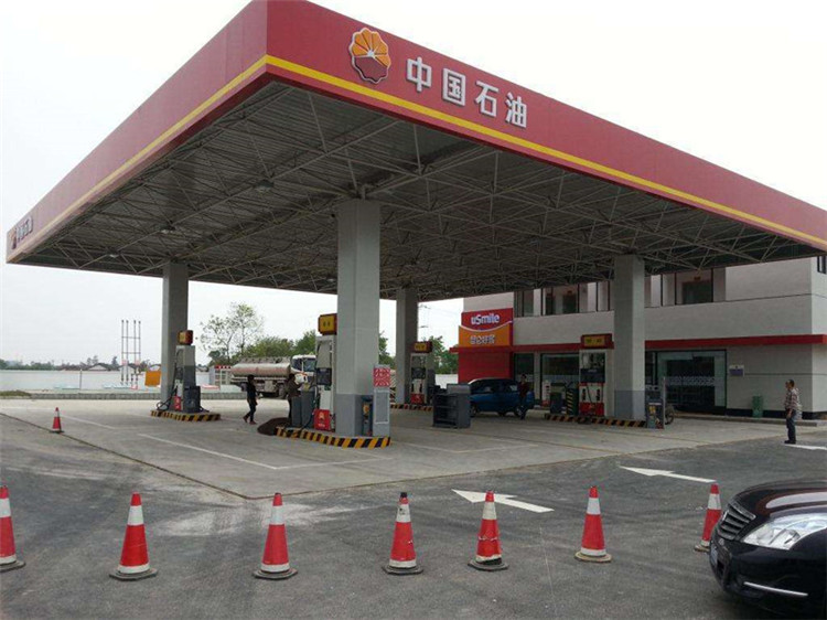 汾阳加油站钢结构网架案例20